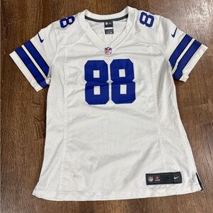 Nike White and Blue NFL Jersey